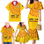 Angola Football Family Matching Mermaid Dress and Hawaiian Shirt Go Palancas Negras Yellow Version - Wonder Print Shop