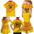 Angola Football Family Matching Mermaid Dress and Hawaiian Shirt Go Palancas Negras Yellow Version - Wonder Print Shop