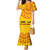 Angola Football Family Matching Mermaid Dress and Hawaiian Shirt Go Palancas Negras Yellow Version - Wonder Print Shop