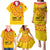 Angola Football Family Matching Puletasi and Hawaiian Shirt Go Palancas Negras Yellow Version - Wonder Print Shop