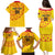 Angola Football Family Matching Puletasi and Hawaiian Shirt Go Palancas Negras Yellow Version - Wonder Print Shop