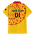 Angola Football Family Matching Puletasi and Hawaiian Shirt Go Palancas Negras Yellow Version - Wonder Print Shop