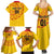 Angola Football Family Matching Summer Maxi Dress and Hawaiian Shirt Go Palancas Negras Yellow Version - Wonder Print Shop