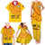 Angola Football Family Matching Tank Maxi Dress and Hawaiian Shirt Go Palancas Negras Yellow Version - Wonder Print Shop