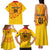 Angola Football Family Matching Tank Maxi Dress and Hawaiian Shirt Go Palancas Negras Yellow Version - Wonder Print Shop