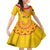 Angola Football Kid Short Sleeve Dress Go Palancas Negras Yellow Version - Wonder Print Shop