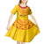 Angola Football Kid Short Sleeve Dress Go Palancas Negras Yellow Version - Wonder Print Shop