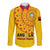 Angola Football Long Sleeve Button Shirt Go Palancas Negras Yellow Version - Wonder Print Shop