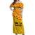 Angola Football Off Shoulder Maxi Dress Go Palancas Negras Yellow Version - Wonder Print Shop