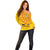 Angola Football Off Shoulder Sweater Go Palancas Negras Yellow Version - Wonder Print Shop