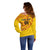 Angola Football Off Shoulder Sweater Go Palancas Negras Yellow Version - Wonder Print Shop