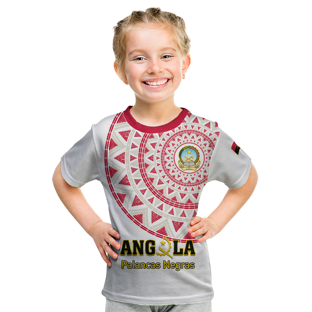 Angola Football Kid T Shirt Go Palancas Negras White Version - Wonder Print Shop