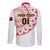 Angola Football Long Sleeve Button Shirt Go Palancas Negras White Version - Wonder Print Shop