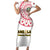 Angola Football Short Sleeve Bodycon Dress Go Palancas Negras White Version - Wonder Print Shop