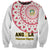 Angola Football Sweatshirt Go Palancas Negras White Version - Wonder Print Shop