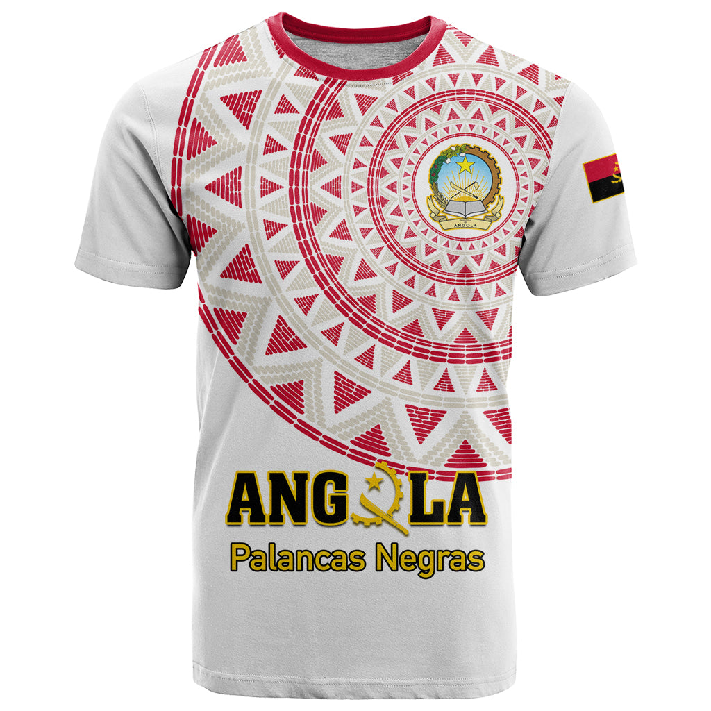 Angola Football T Shirt Go Palancas Negras White Version - Wonder Print Shop