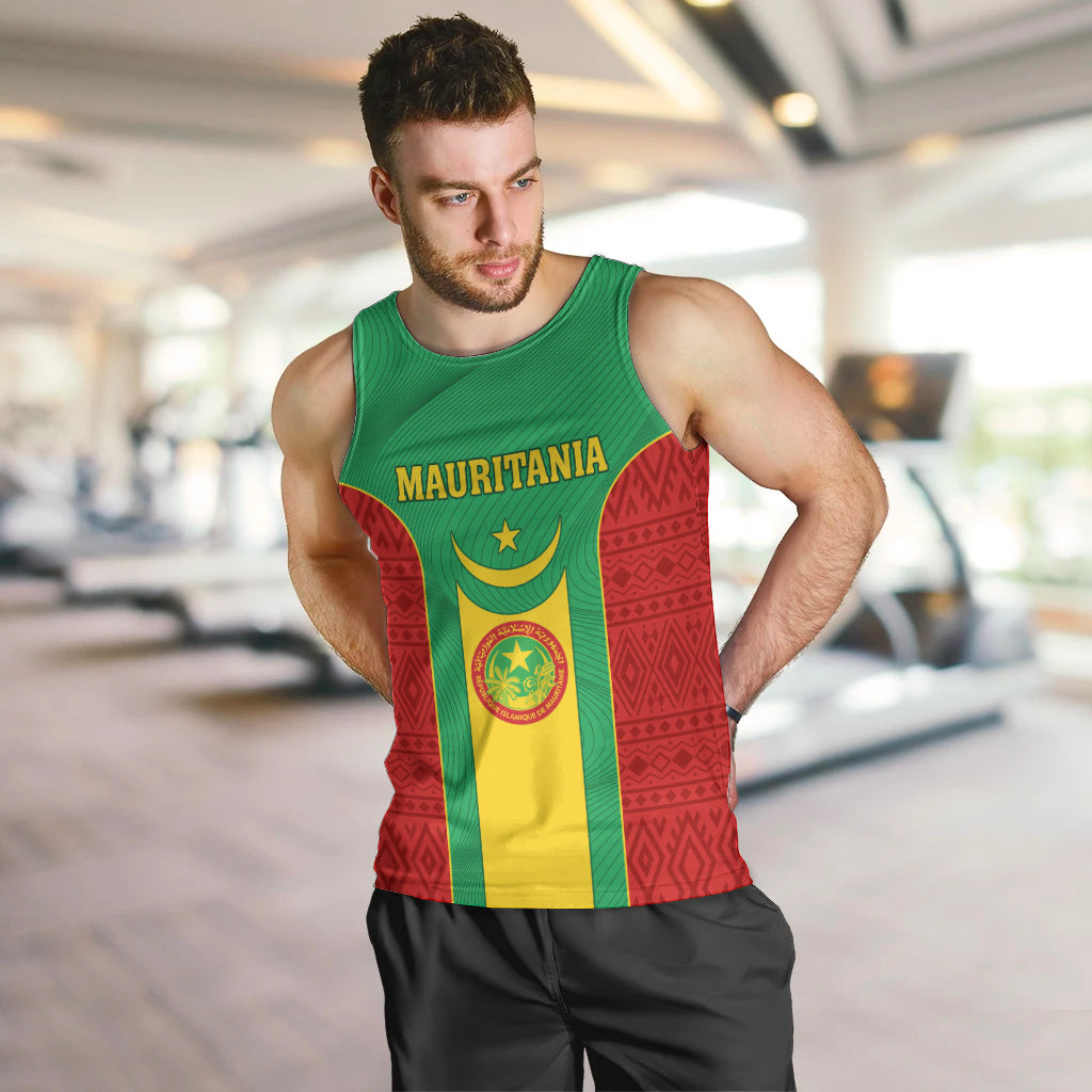 Mauritania Football Men Tank Top Go Lions of Chinguetti - Wonder Print Shop