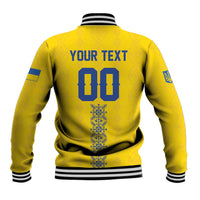 Custom Football 2026 Ukraine Baseball Jacket Slava Ukraini