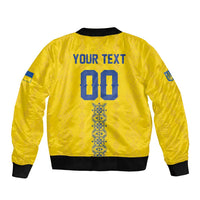 Custom Football 2026 Ukraine Bomber Jacket Slava Ukraini