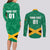 Personalized Jamaica 2024 Couples Matching Long Sleeve Bodycon Dress and Long Sleeve Button Shirt Jumieka Reggae Boyz - Wonder Print Shop