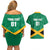 Personalized Jamaica 2024 Couples Matching Off Shoulder Short Dress and Hawaiian Shirt Jumieka Reggae Boyz - Wonder Print Shop