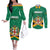 Personalized Jamaica 2024 Couples Matching Off The Shoulder Long Sleeve Dress and Long Sleeve Button Shirt Jumieka Reggae Boyz