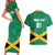 Personalized Jamaica 2024 Couples Matching Short Sleeve Bodycon Dress and Hawaiian Shirt Jumieka Reggae Boyz - Wonder Print Shop