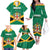 Personalized Jamaica 2024 Family Matching Off The Shoulder Long Sleeve Dress and Hawaiian Shirt Jumieka Reggae Boyz - Wonder Print Shop