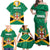 Personalized Jamaica 2024 Family Matching Off Shoulder Maxi Dress and Hawaiian Shirt Jumieka Reggae Boyz - Wonder Print Shop