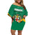 Personalized Jamaica 2024 Family Matching Off Shoulder Short Dress and Hawaiian Shirt Jumieka Reggae Boyz - Wonder Print Shop