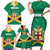 Personalized Jamaica 2024 Family Matching Short Sleeve Bodycon Dress and Hawaiian Shirt Jumieka Reggae Boyz - Wonder Print Shop