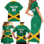 Personalized Jamaica 2024 Family Matching Short Sleeve Bodycon Dress and Hawaiian Shirt Jumieka Reggae Boyz - Wonder Print Shop