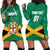 Personalized Jamaica 2024 Hoodie Dress Jumieka Reggae Boyz - Wonder Print Shop