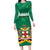 Personalized Jamaica 2024 Long Sleeve Bodycon Dress Jumieka Reggae Boyz - Wonder Print Shop