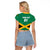 Personalized Jamaica 2024 Raglan Cropped T Shirt Jumieka Reggae Boyz