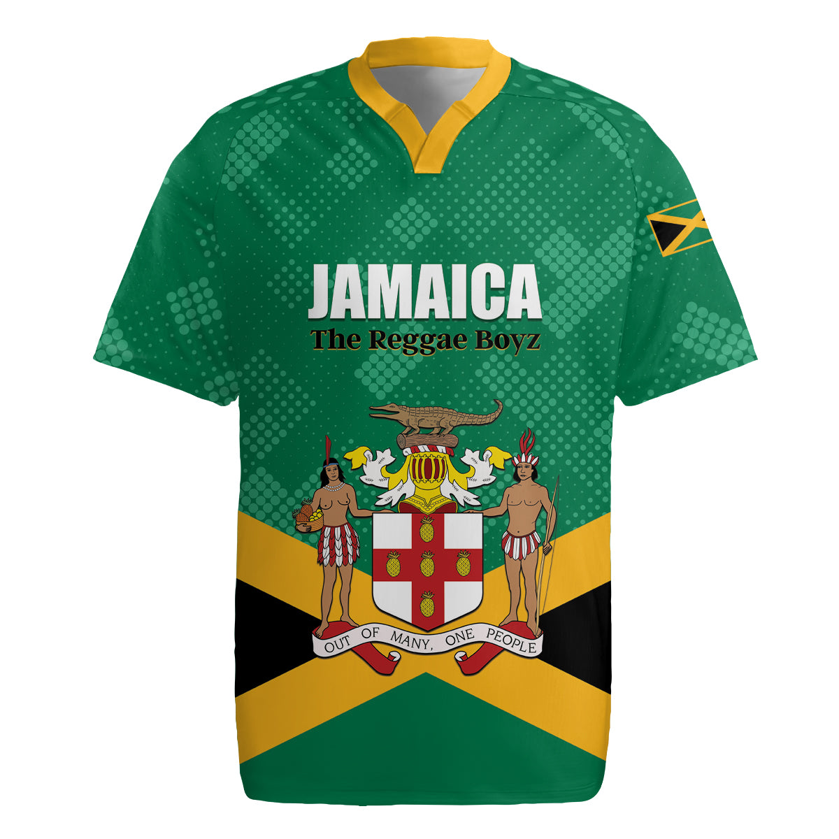 Personalized Jamaica 2024 Rugby Jersey Jumieka Reggae Boyz