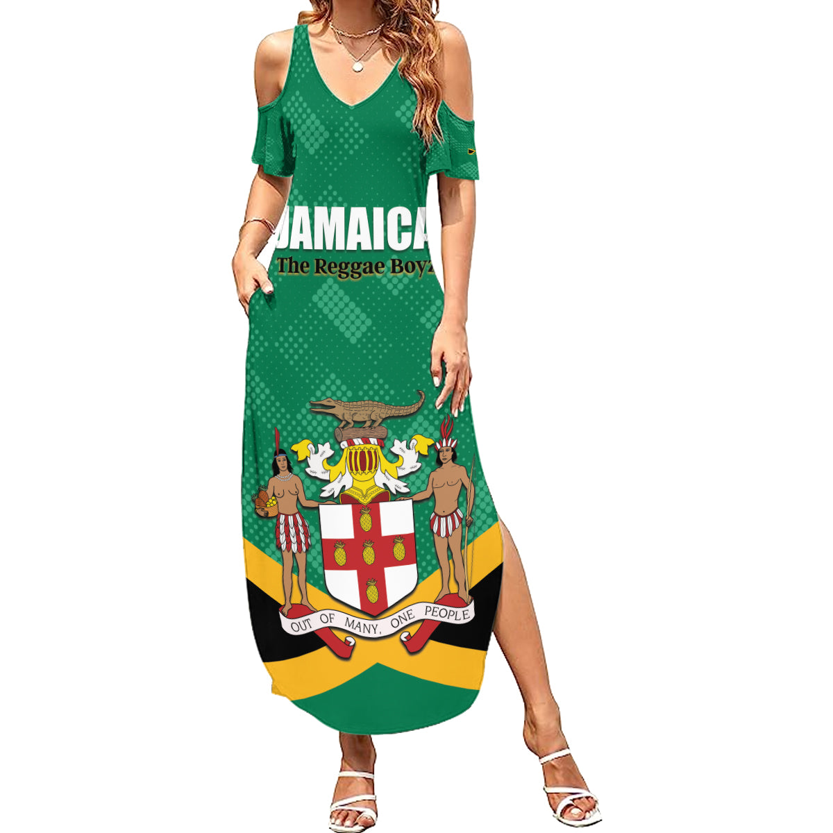 Personalized Jamaica 2024 Summer Maxi Dress Jumieka Reggae Boyz