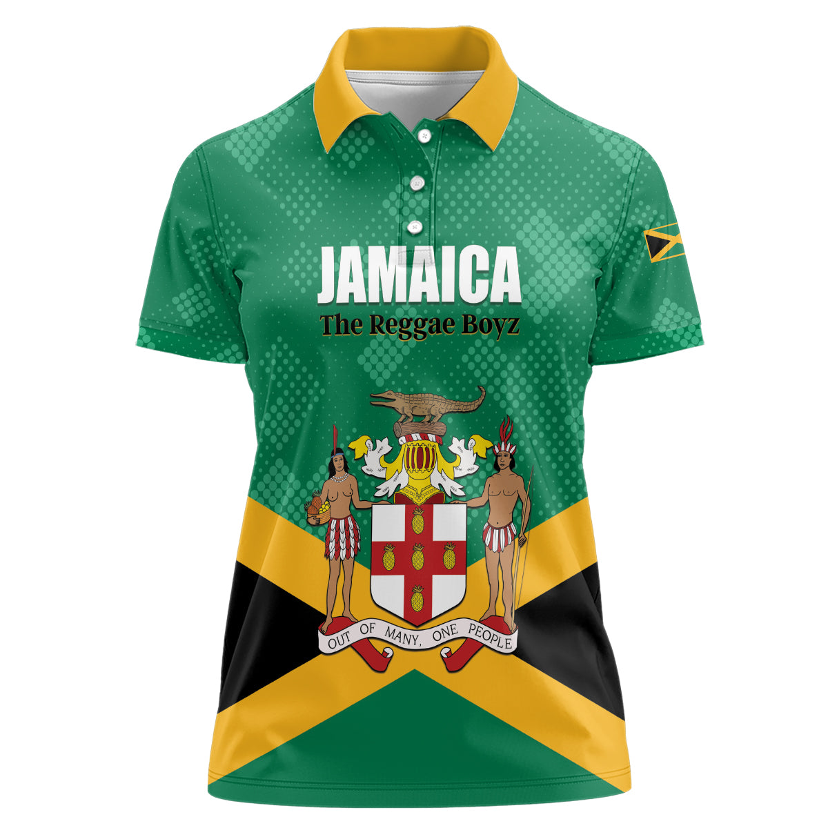 Personalized Jamaica 2024 Women Polo Shirt Jumieka Reggae Boyz