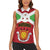 Personalized Burundi Women Sleeveless Polo Shirt Coat Of Arms African Pattern - Wonder Print Shop