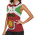 Personalized Burundi Women Sleeveless Polo Shirt Coat Of Arms African Pattern - Wonder Print Shop