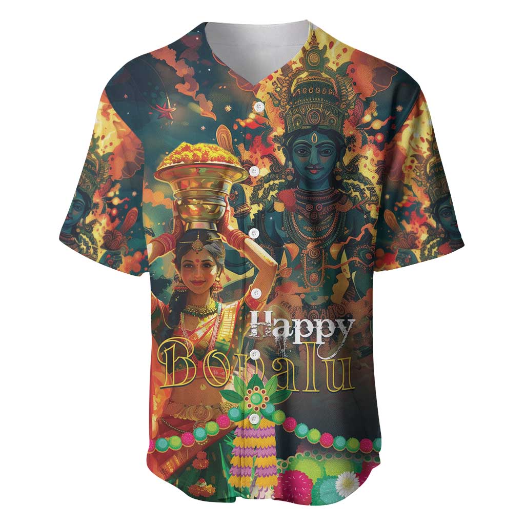 Bonalu Festival 2024 Baseball Jersey Bonam Parikrama - Wonder Print Shop