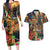 Bonalu Festival 2024 Couples Matching Long Sleeve Bodycon Dress and Hawaiian Shirt Bonam Parikrama - Wonder Print Shop