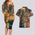 Bonalu Festival 2024 Couples Matching Long Sleeve Bodycon Dress and Hawaiian Shirt Bonam Parikrama - Wonder Print Shop