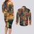 Bonalu Festival 2024 Couples Matching Long Sleeve Bodycon Dress and Long Sleeve Button Shirt Bonam Parikrama - Wonder Print Shop