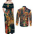 Bonalu Festival 2024 Couples Matching Off Shoulder Maxi Dress and Long Sleeve Button Shirt Bonam Parikrama - Wonder Print Shop