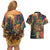 Bonalu Festival 2024 Couples Matching Off Shoulder Short Dress and Hawaiian Shirt Bonam Parikrama - Wonder Print Shop