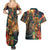 Bonalu Festival 2024 Couples Matching Summer Maxi Dress and Hawaiian Shirt Bonam Parikrama - Wonder Print Shop