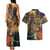 Bonalu Festival 2024 Couples Matching Tank Maxi Dress and Hawaiian Shirt Bonam Parikrama - Wonder Print Shop