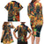 Bonalu Festival 2024 Family Matching Long Sleeve Bodycon Dress and Hawaiian Shirt Bonam Parikrama - Wonder Print Shop