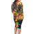 Bonalu Festival 2024 Family Matching Long Sleeve Bodycon Dress and Hawaiian Shirt Bonam Parikrama - Wonder Print Shop